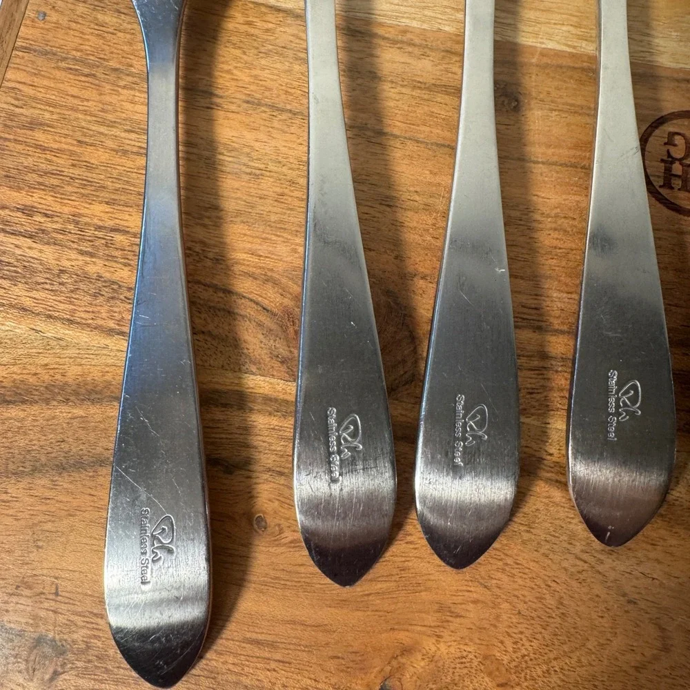 RW Robert Welch Flatware 9pc Set Silver Stainless Steel Brushed Modern